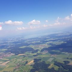 Verortung via Georeferenzierung der Kamera: Aufgenommen in der Nähe von Traunstein, Deutschland in 2000 Meter